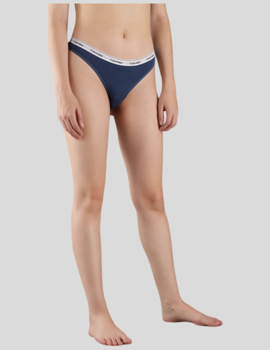 Tanga calvin klein de algodón para mujer
