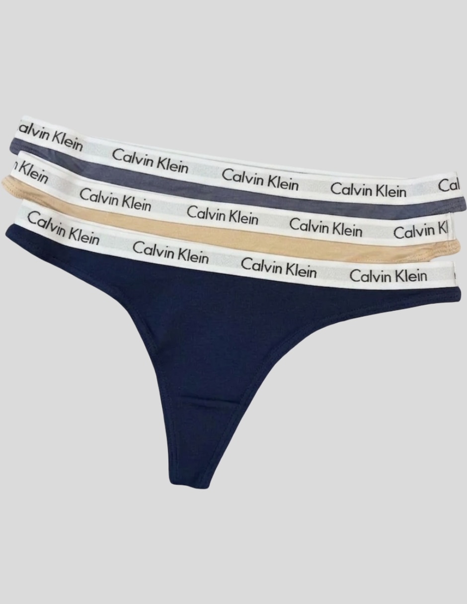 Tanga calvin klein de algodón para mujer