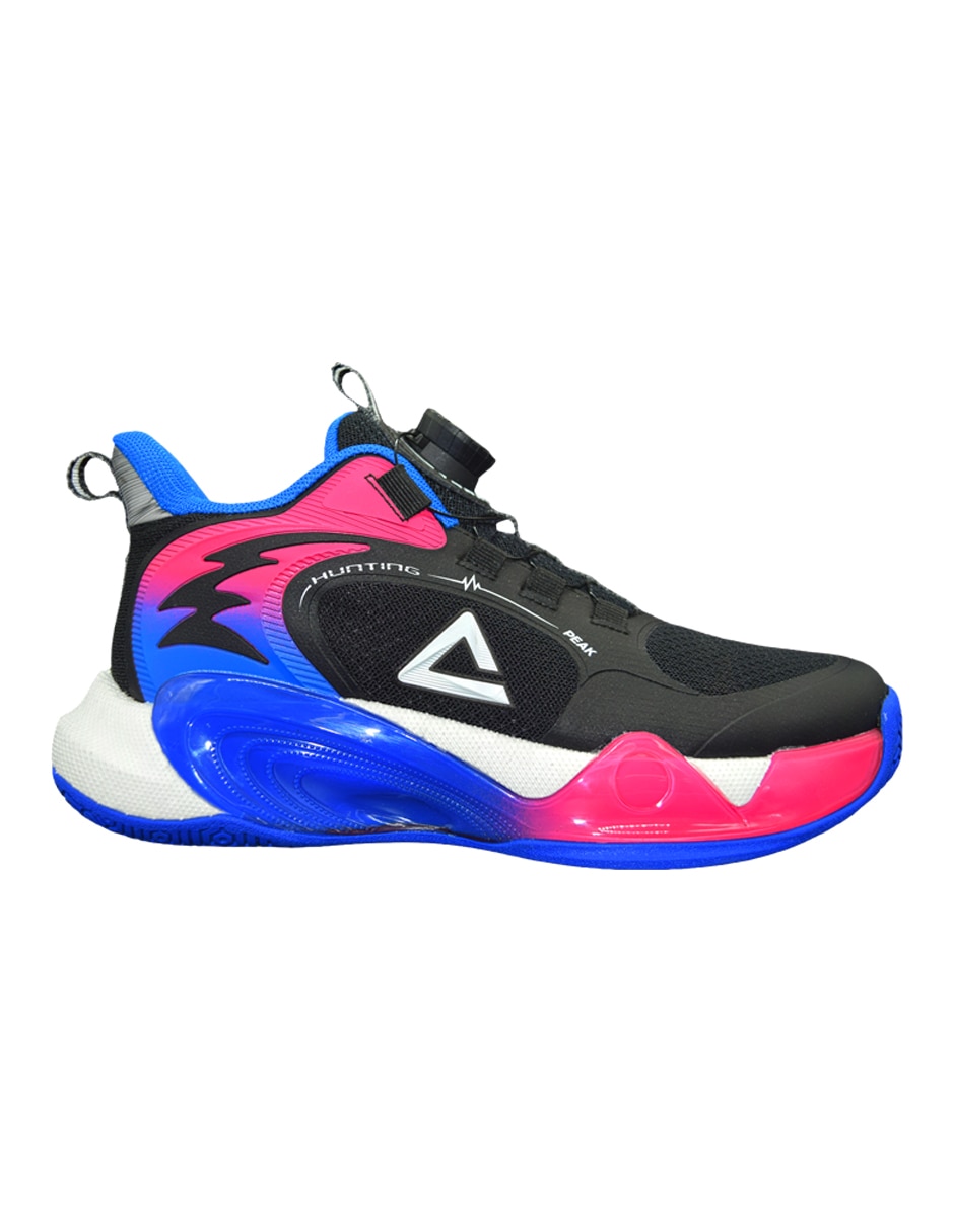 Tenis de piel peak para niño para básquetbol