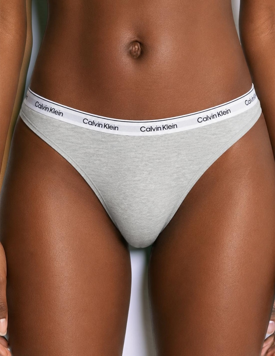 Tanga calvin klein de algodón para mujer