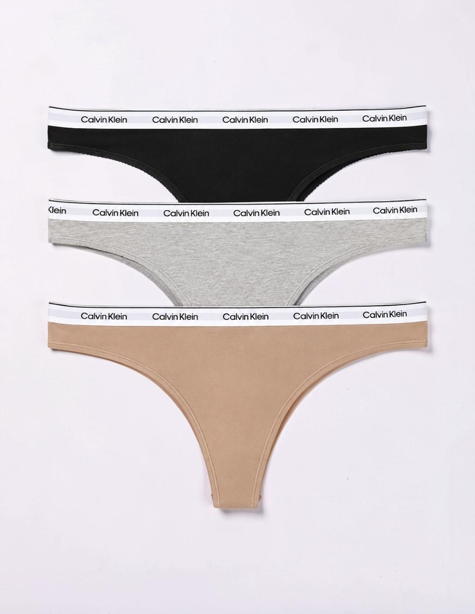 Tanga calvin klein de algodón para mujer