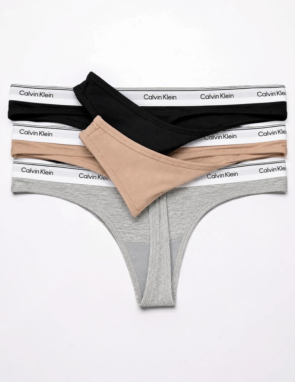 Tanga calvin klein de algodón para mujer