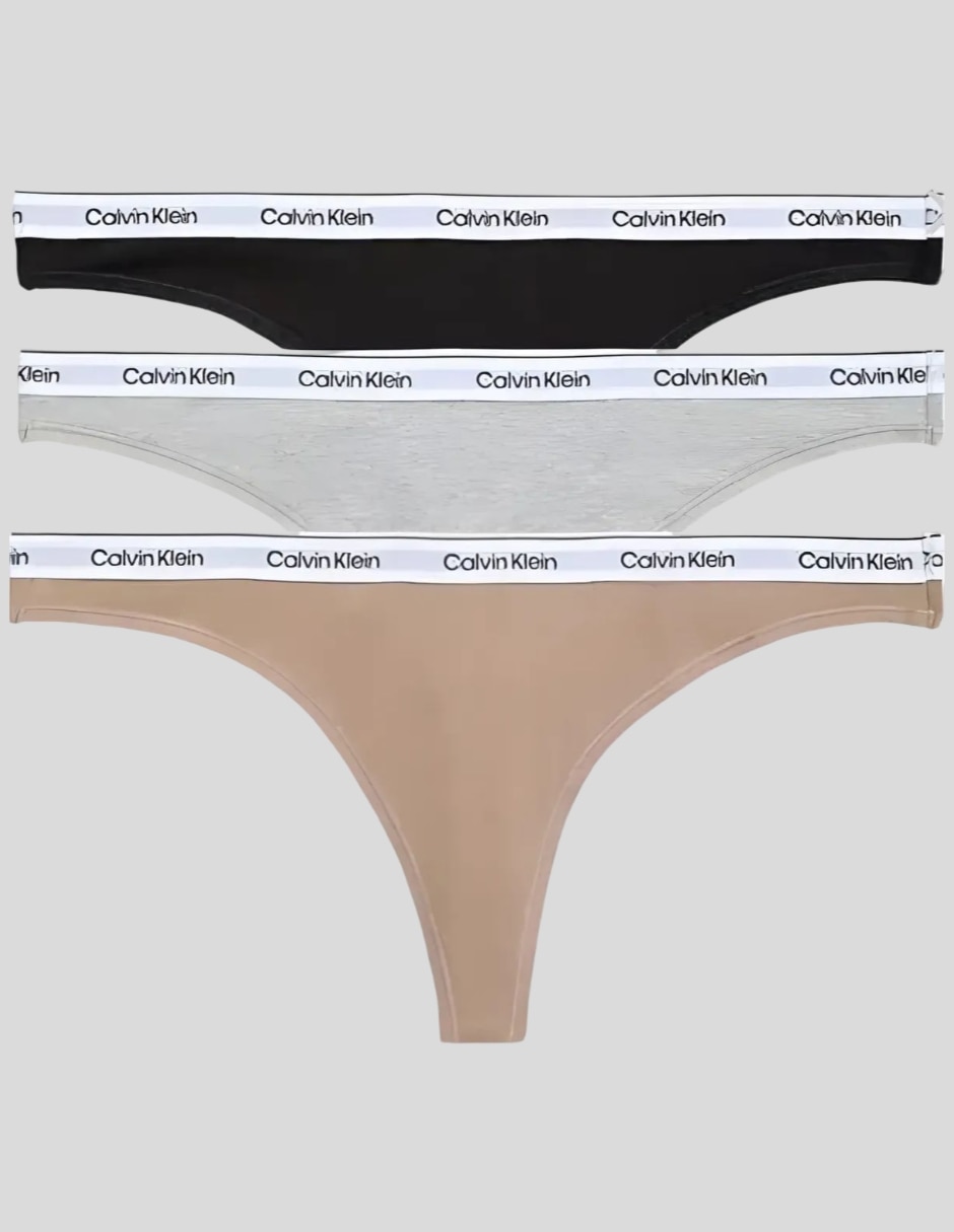 Tanga calvin klein de algodón para mujer