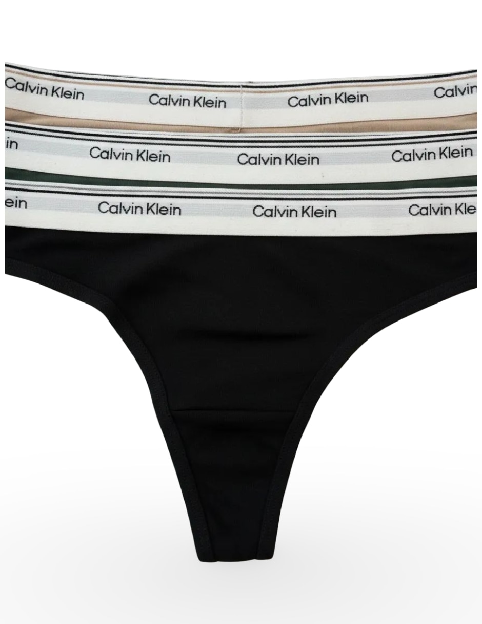Tanga calvin klein de algodón para mujer