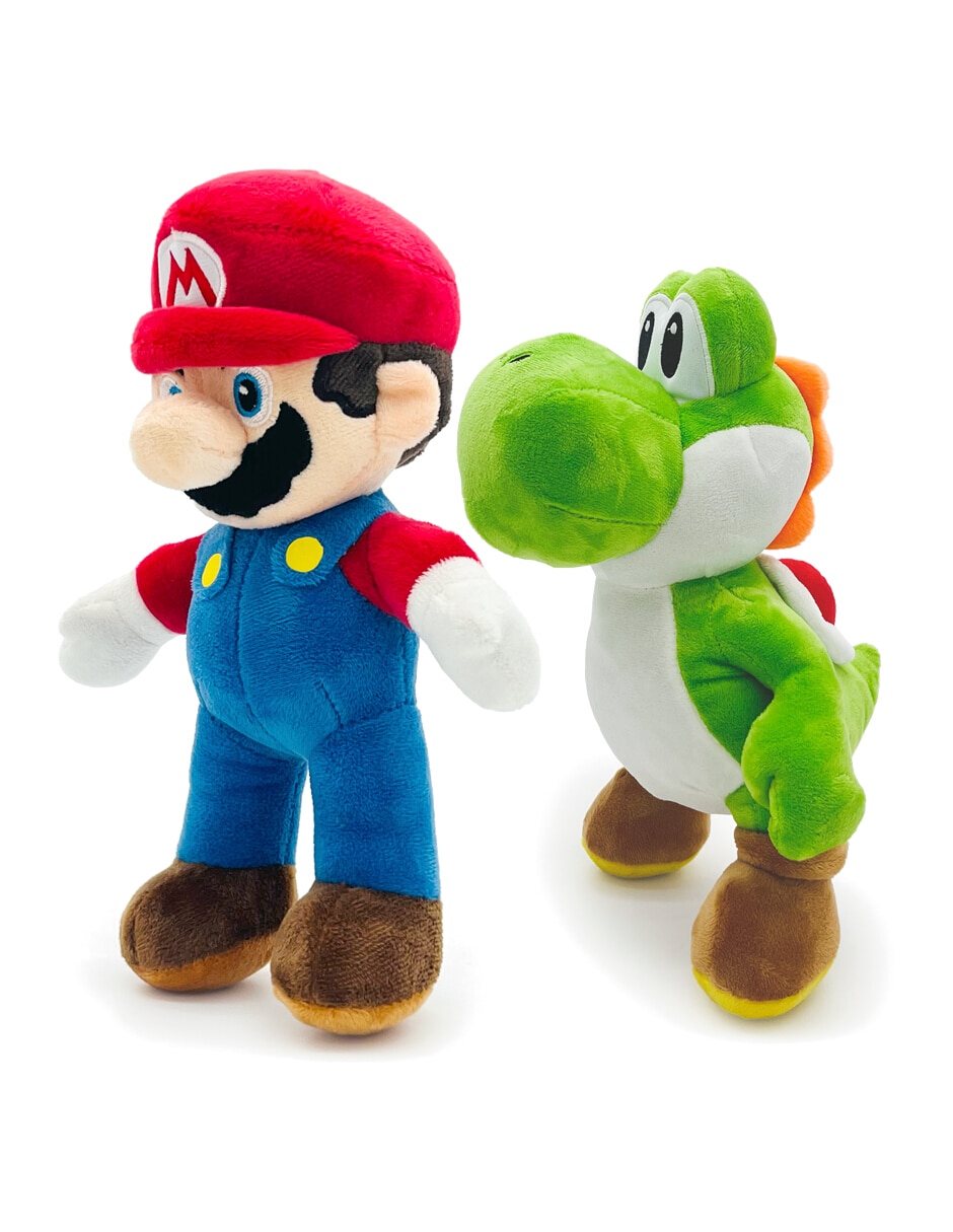 Peluche de the super mario galaxy movie kidrobot mario y yoshi
