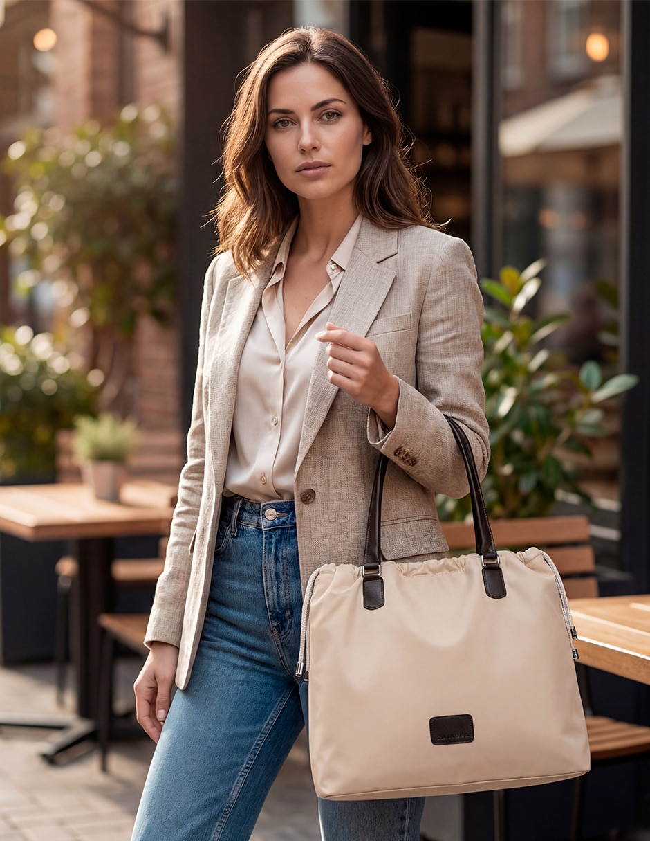 Bolsa tote longvoyage tote de nylon para mujer