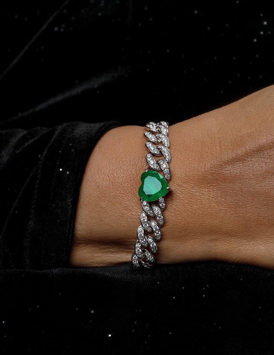 Pulsera Gladkova Joyería de plata P 925 con acabado