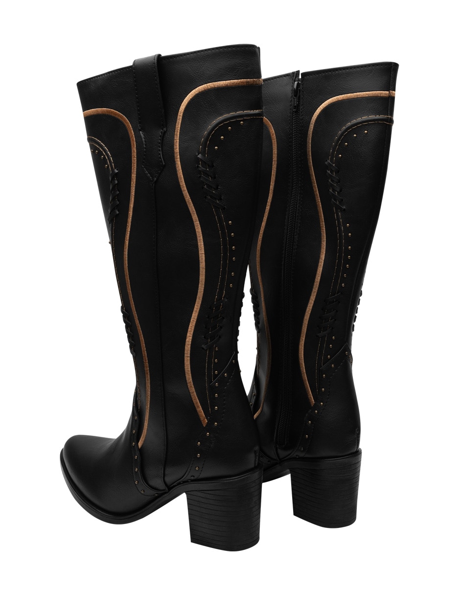 Bota cowboy abajo de la rodilla para mujer 5