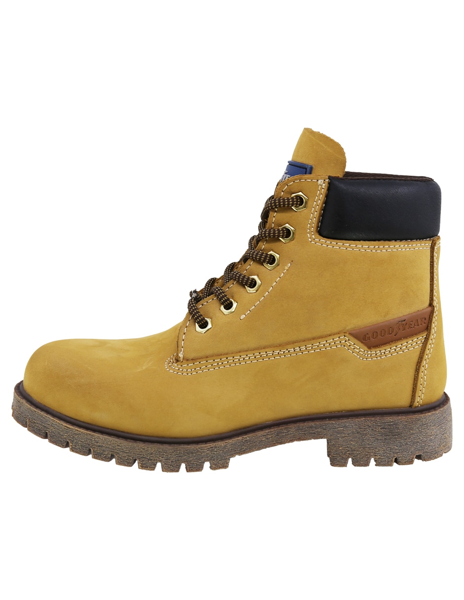 Bota industrial de piel para hombre