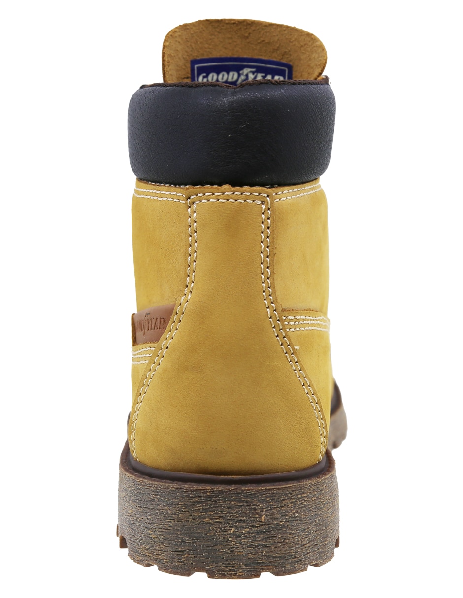 Bota Goodyear industrial de piel para hombre