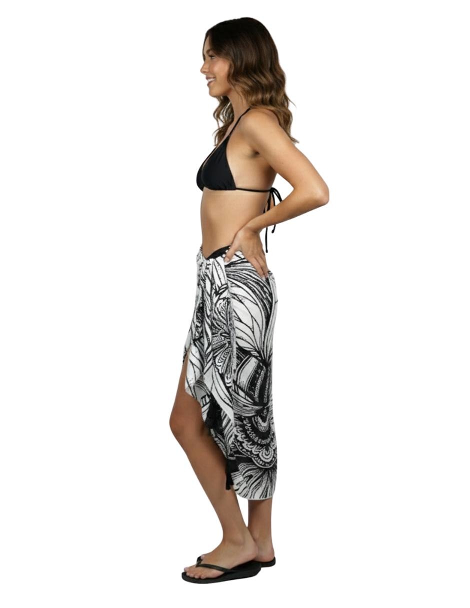 Pashmina Twist side con estampado abstracto  para mujer