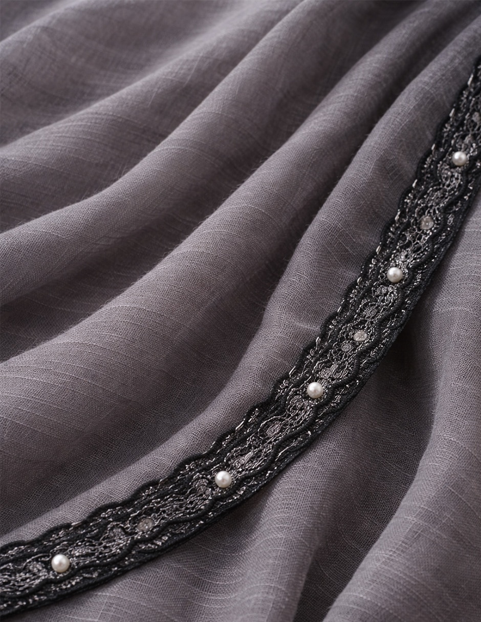 Pashmina Twist side con  de acrílico para mujer