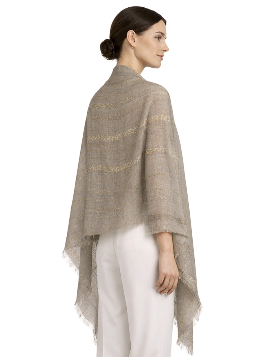 Pashmina Twist side con estampado a rayas  para mujer