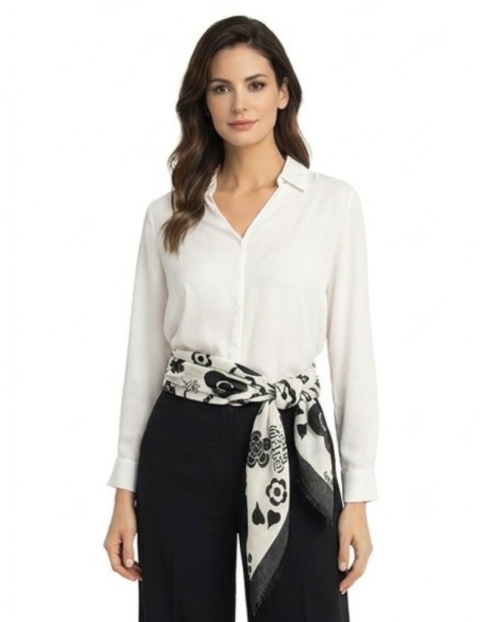 Mascada Twist Side con estampado abstracto para mujer