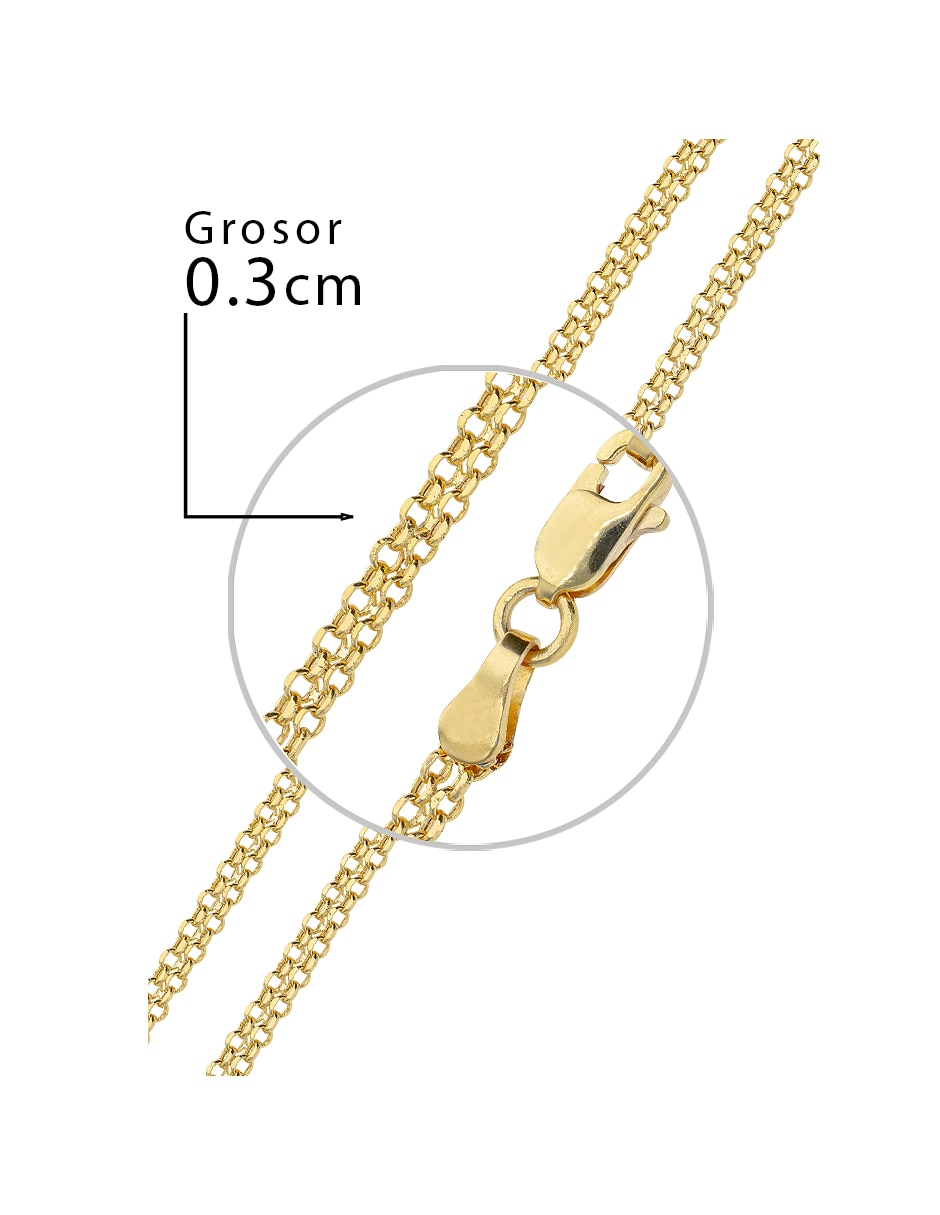 Cadena clasicas fonelli de oro 14 k 5