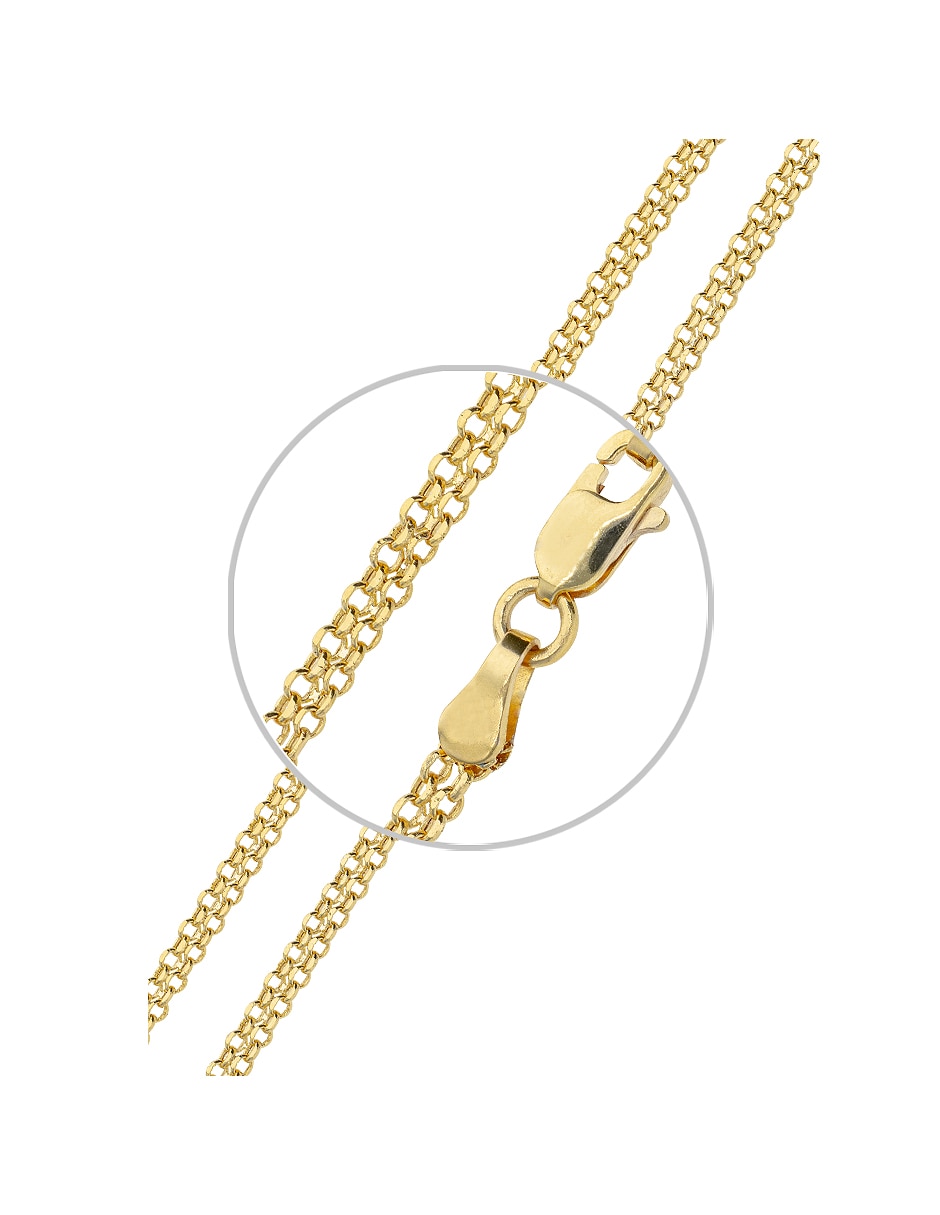 Cadena clasicas fonelli de oro 14 k 3