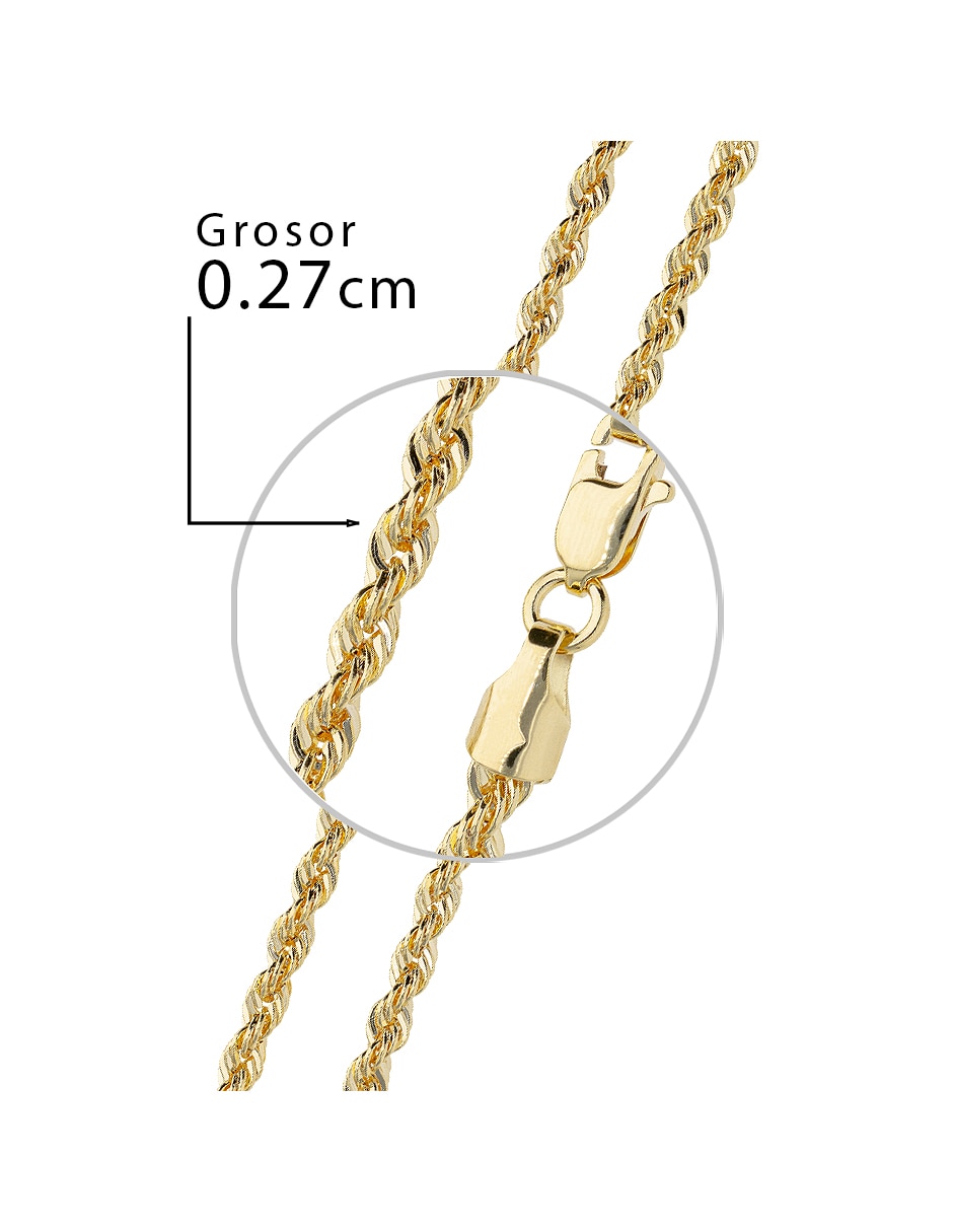 Cadena fonelli clasicas fonelli de oro 14 k