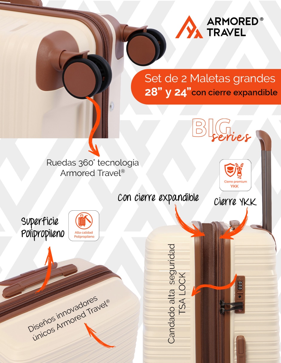 Set maletas de viaje Armored Travel