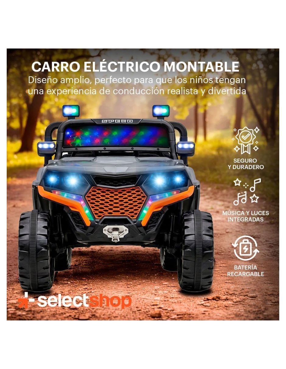 Automóvil montable con control remoto Select Shop de batería