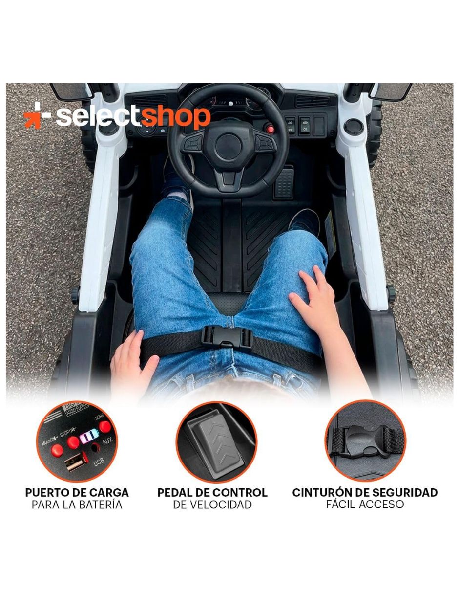 Automóvil montable con control remoto Select Shop de batería