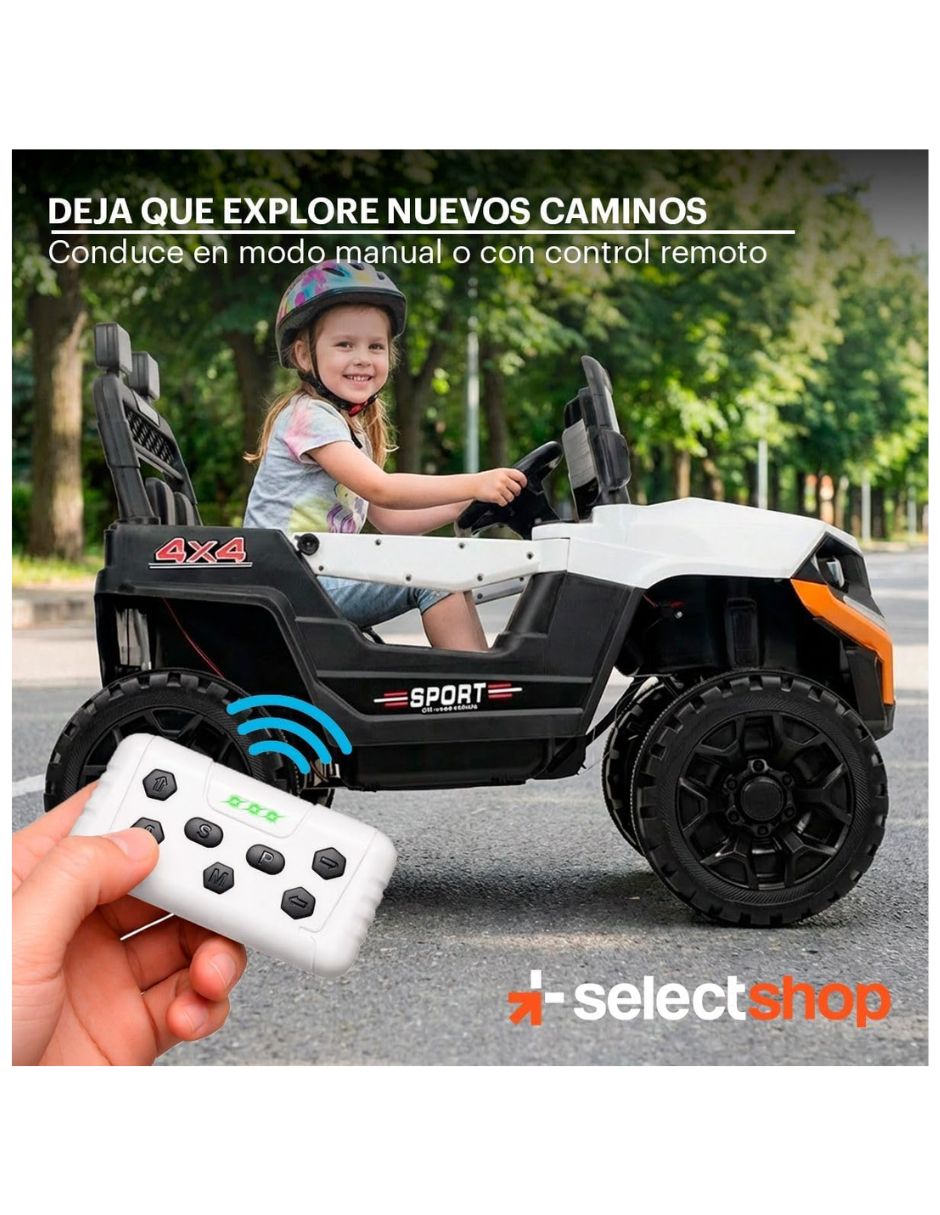 Automóvil montable con control remoto Select Shop de batería