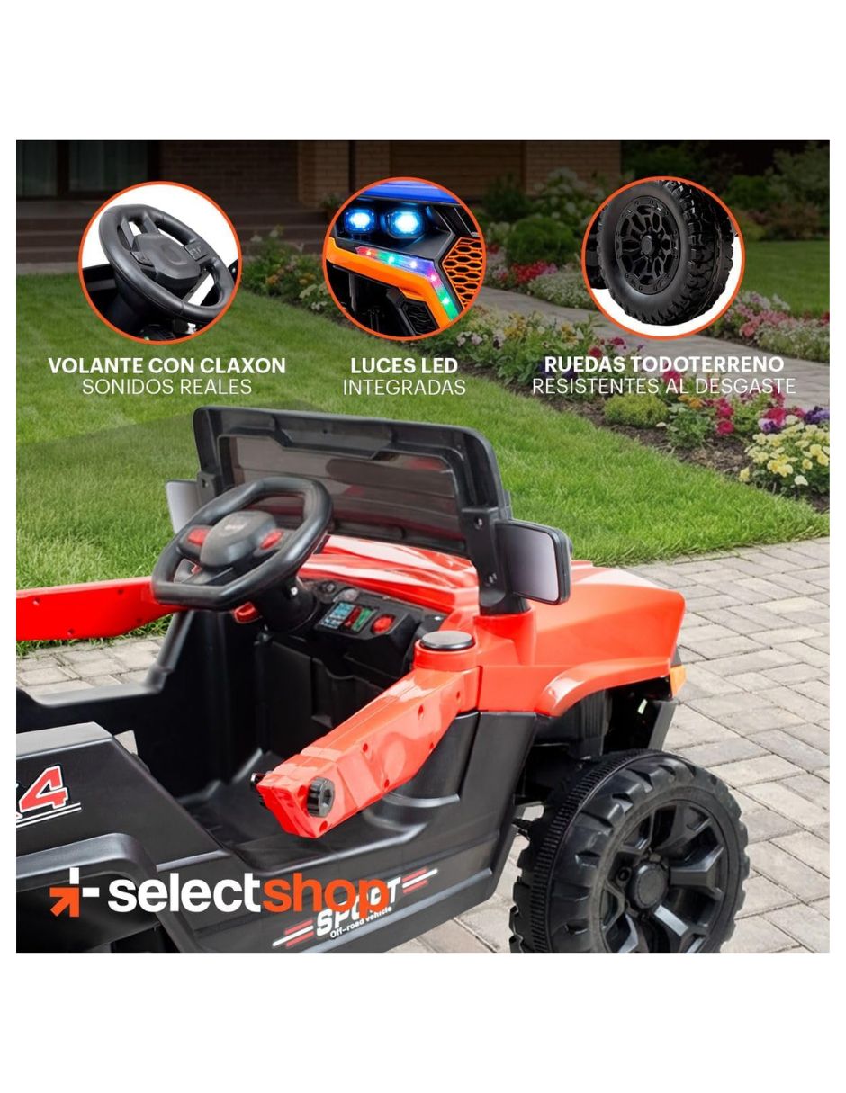 Automóvil montable con control remoto Select Shop de batería