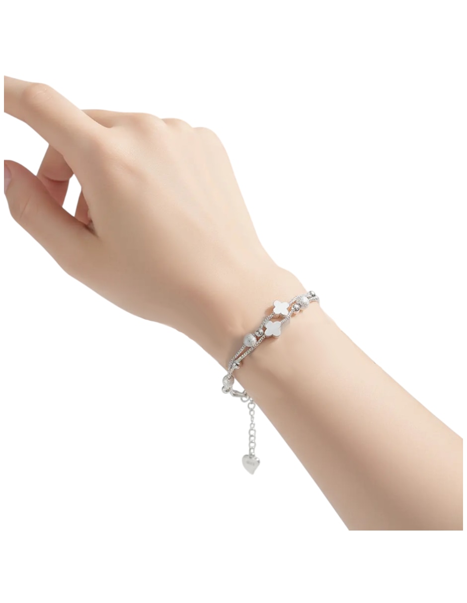 Brazalete Genérica de plata P 925 con acabado brillante