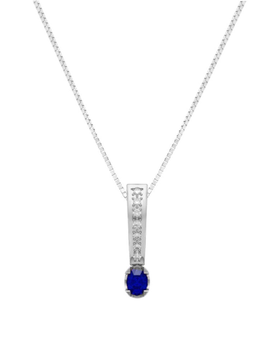 Collar con dije Brillare de oro 14 K