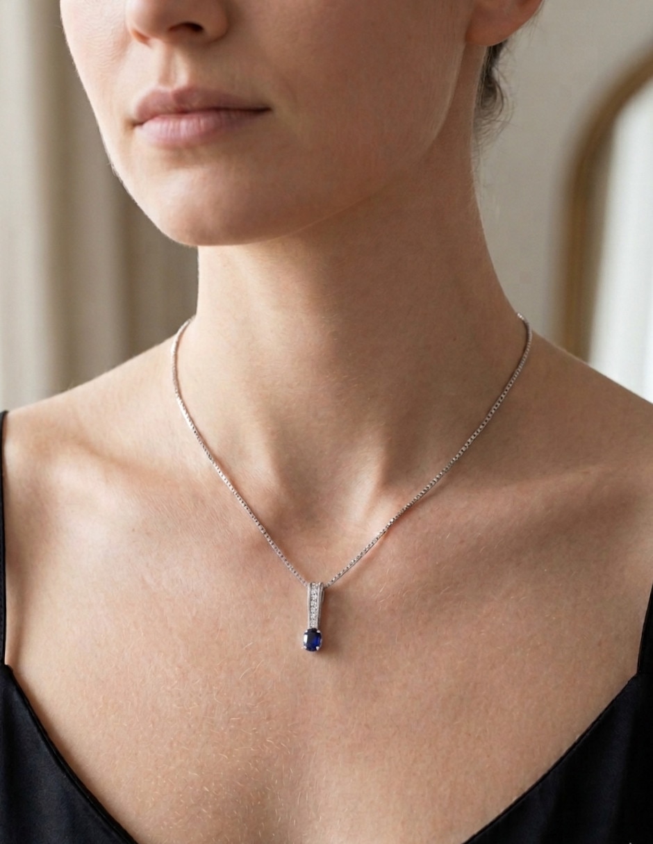 Collar con dije Fascinare Brillare de oro 14 K