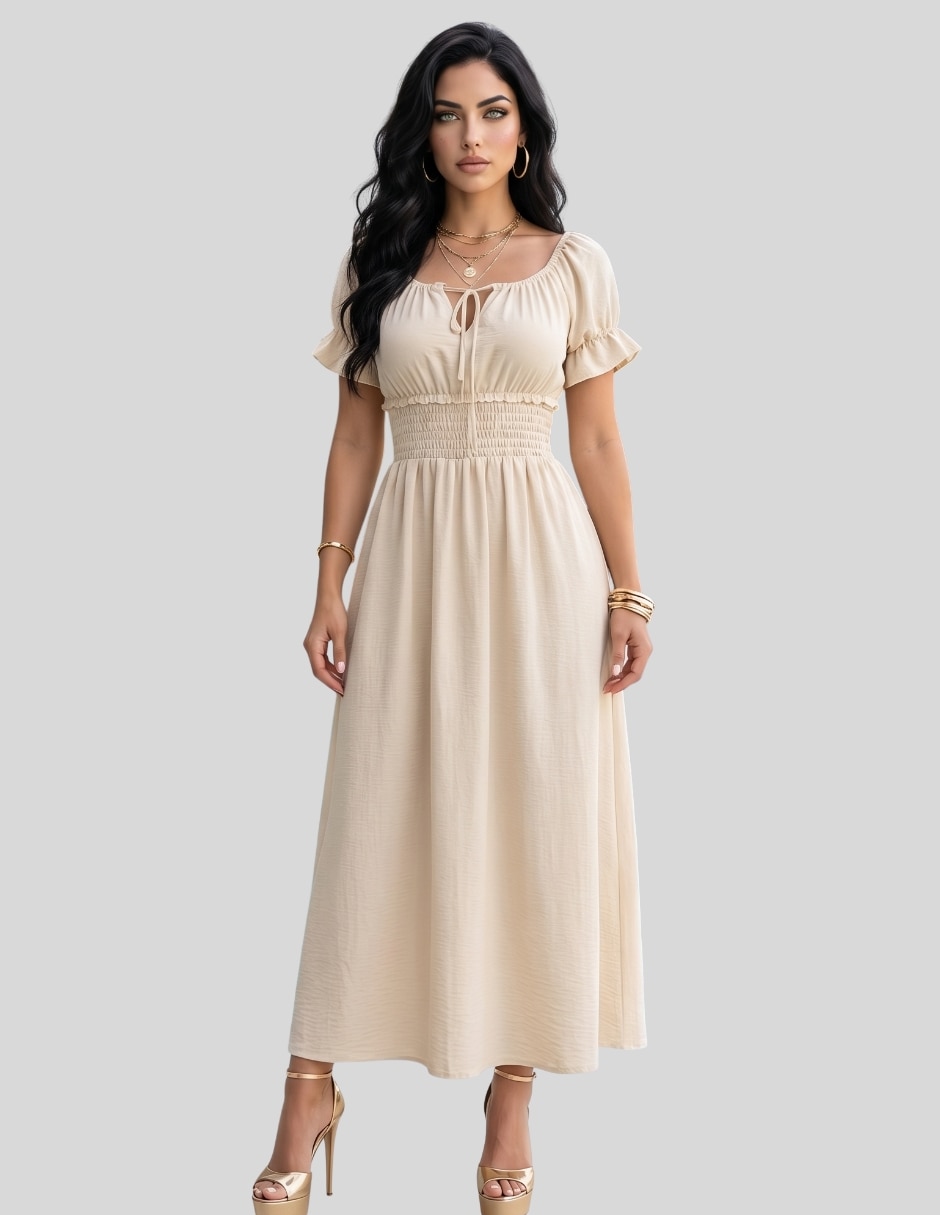 Vestido largo casual Malabis para mujer