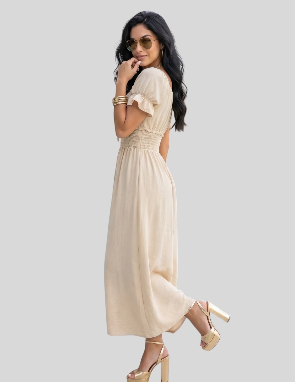 Vestido largo casual Malabis para mujer