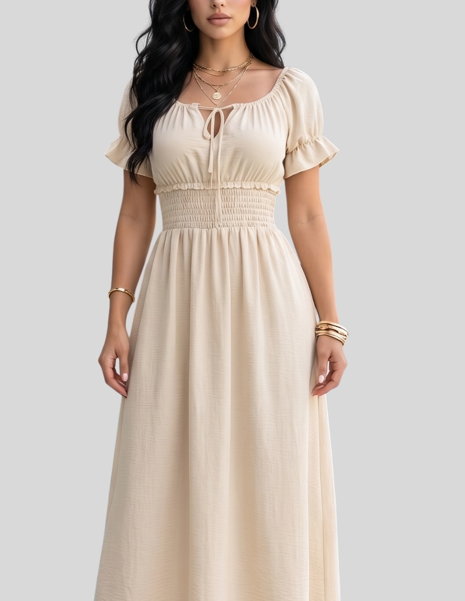 Vestido largo casual Malabis para mujer