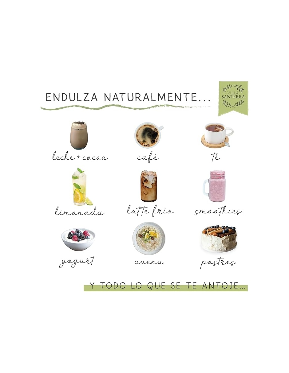 Stevia Santerra de natural de 500 ml