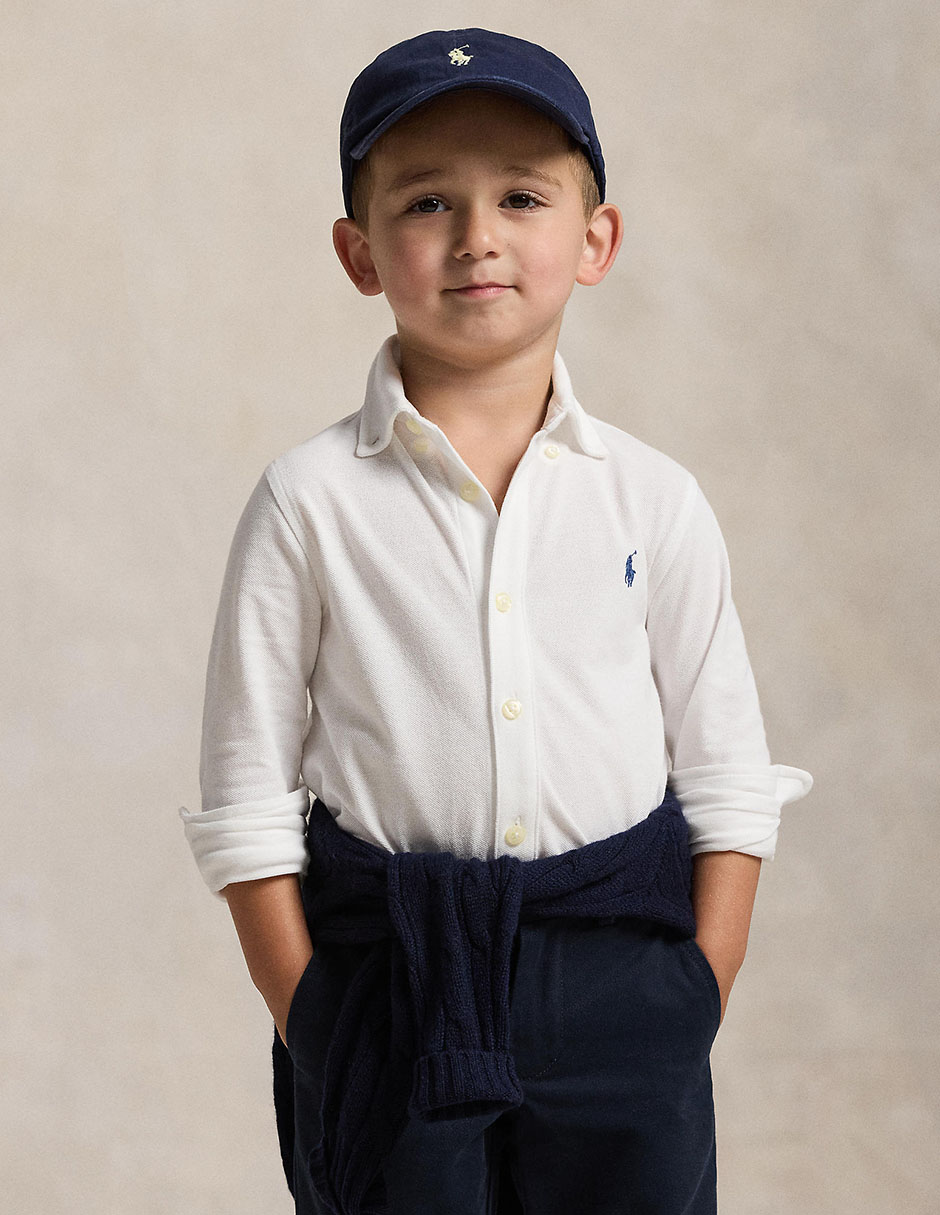 Camisa casual de algodón manga larga para bebé niño 2