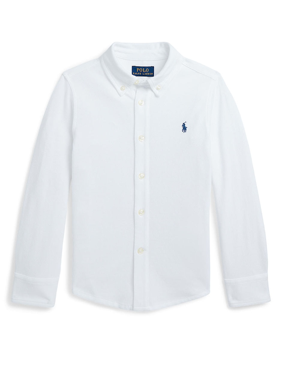 Camisa casual de algodón manga larga para bebé niño 4