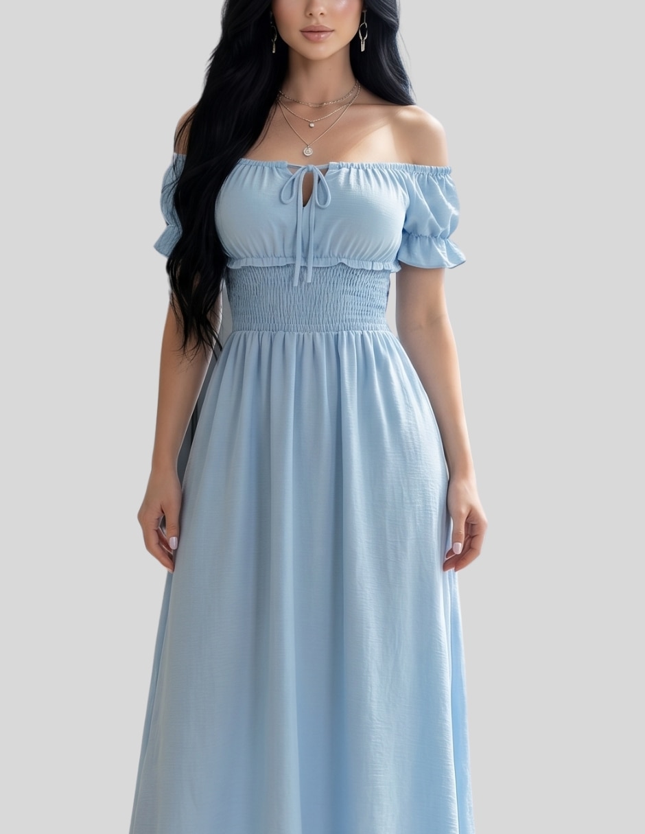 Vestido largo casual para mujer 2