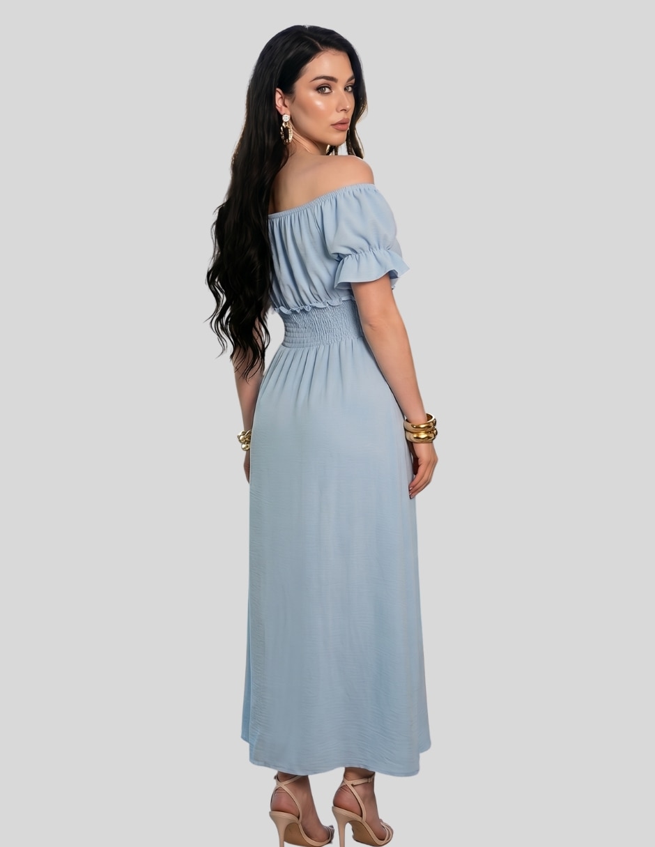 Vestido largo casual para mujer 4