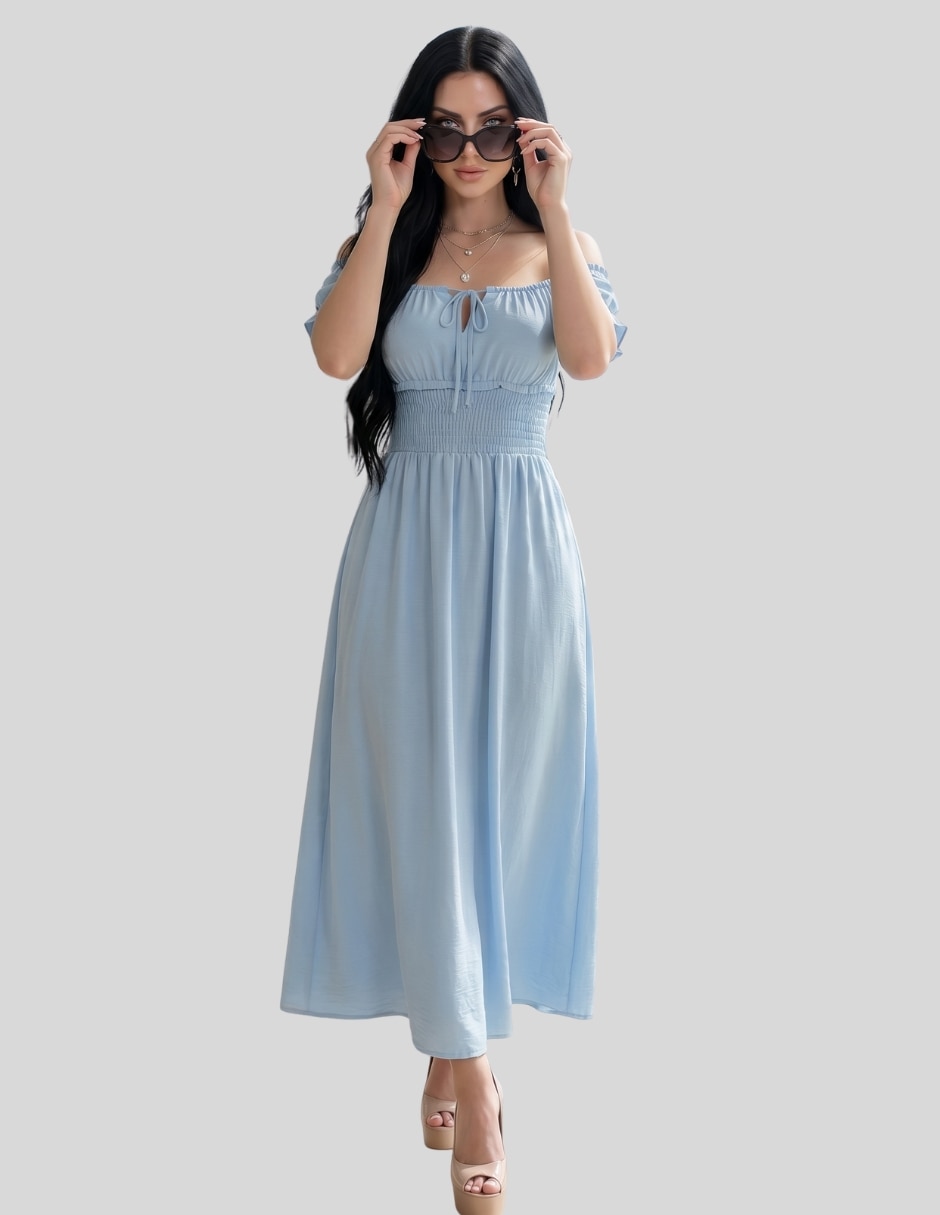 Vestido largo casual para mujer 5
