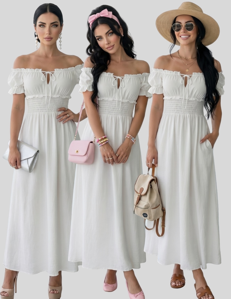 Vestido largo casual para mujer 7