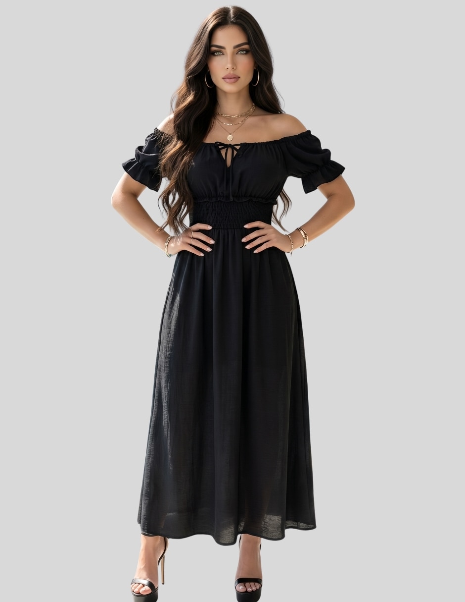 Vestido largo casual Malabis para mujer
