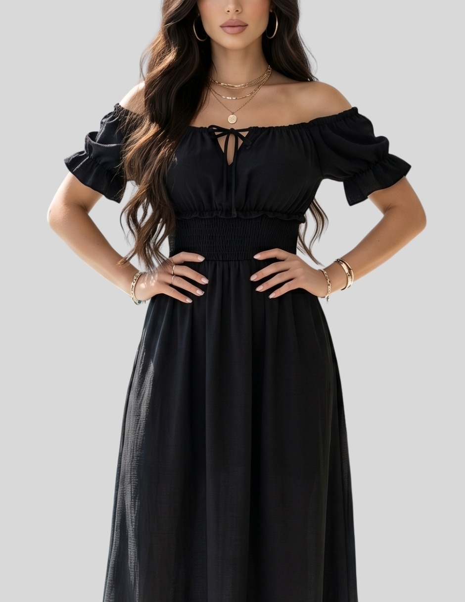 Vestido largo casual Malabis para mujer