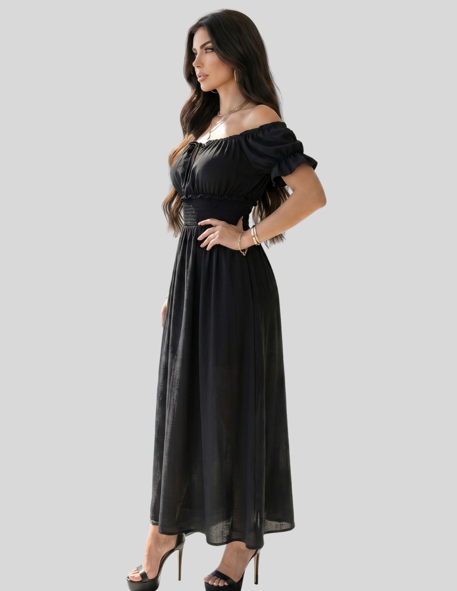 Vestido largo casual Malabis para mujer