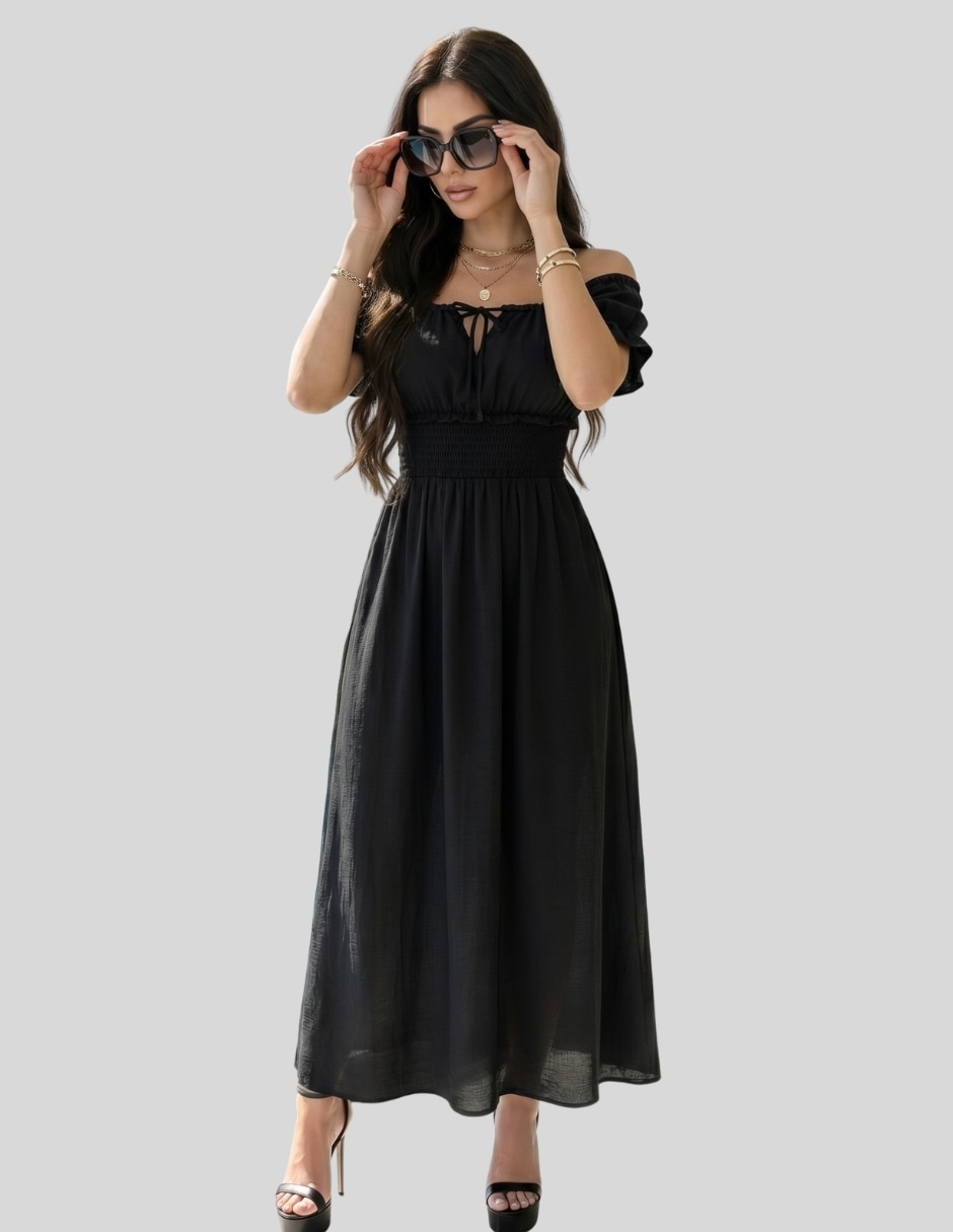 Vestido largo casual Malabis para mujer