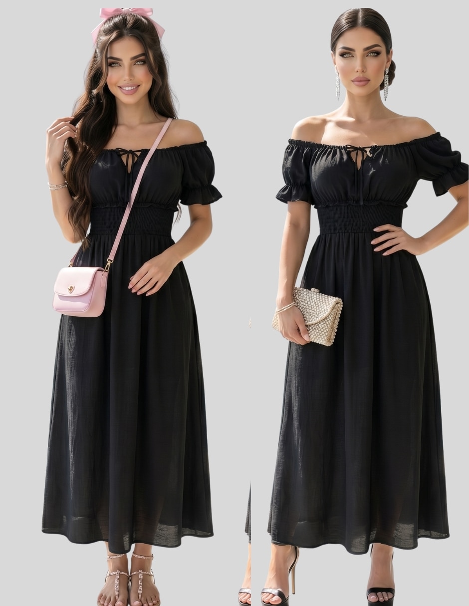 Vestido largo casual Malabis para mujer