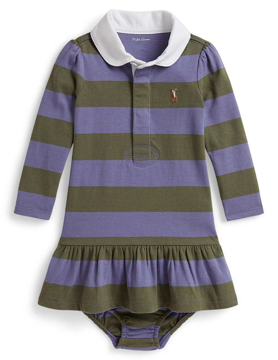 Vestido con calzón manga larga para bebé niña