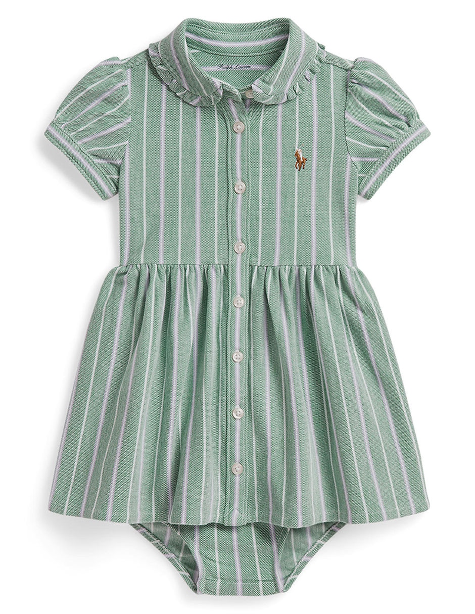 Vestido con calzón manga globo para niña Vestido con calzón manga globo para niña