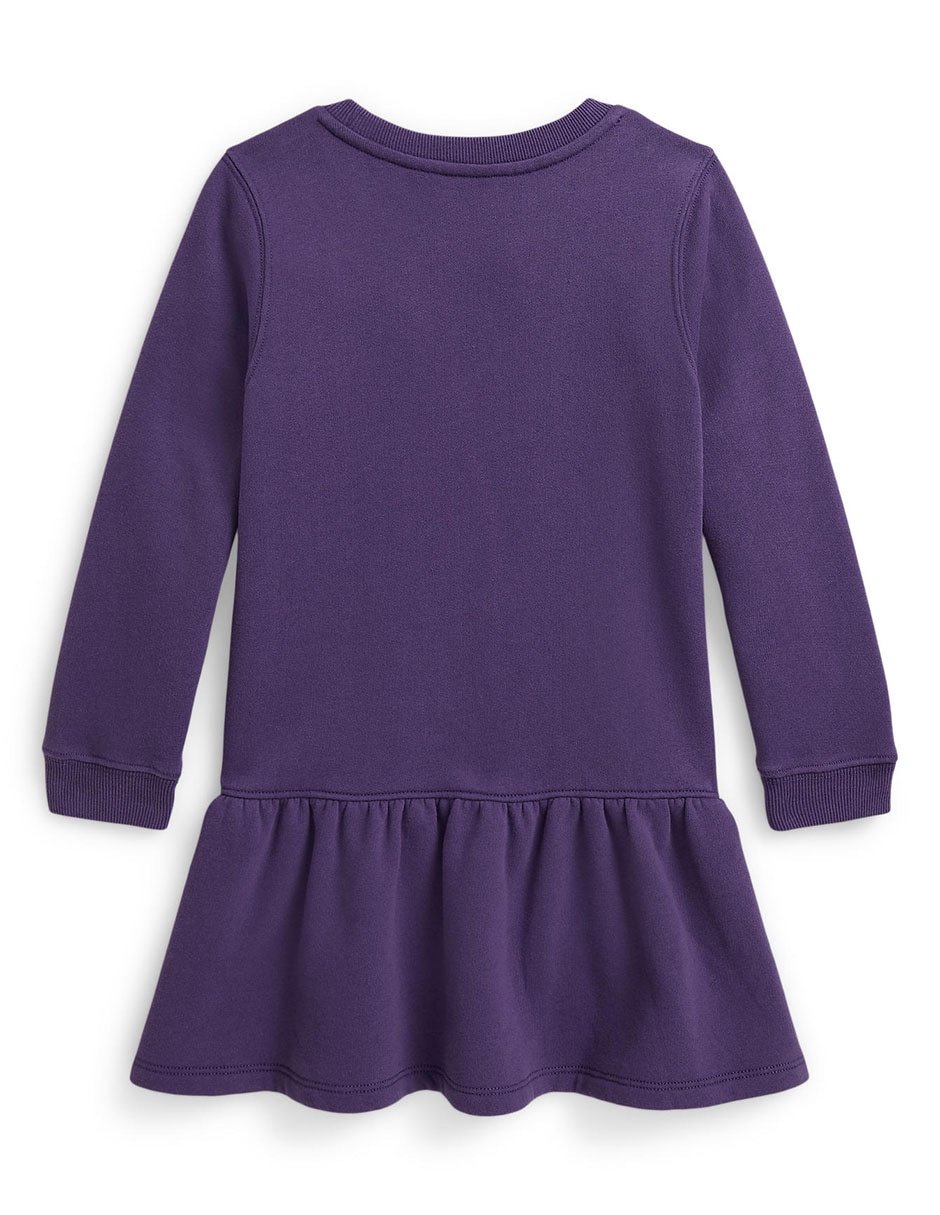 Vestido manga con puño para niña 2