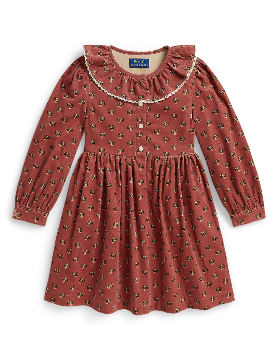 Vestido manga larga para niña Vestido manga larga para niña