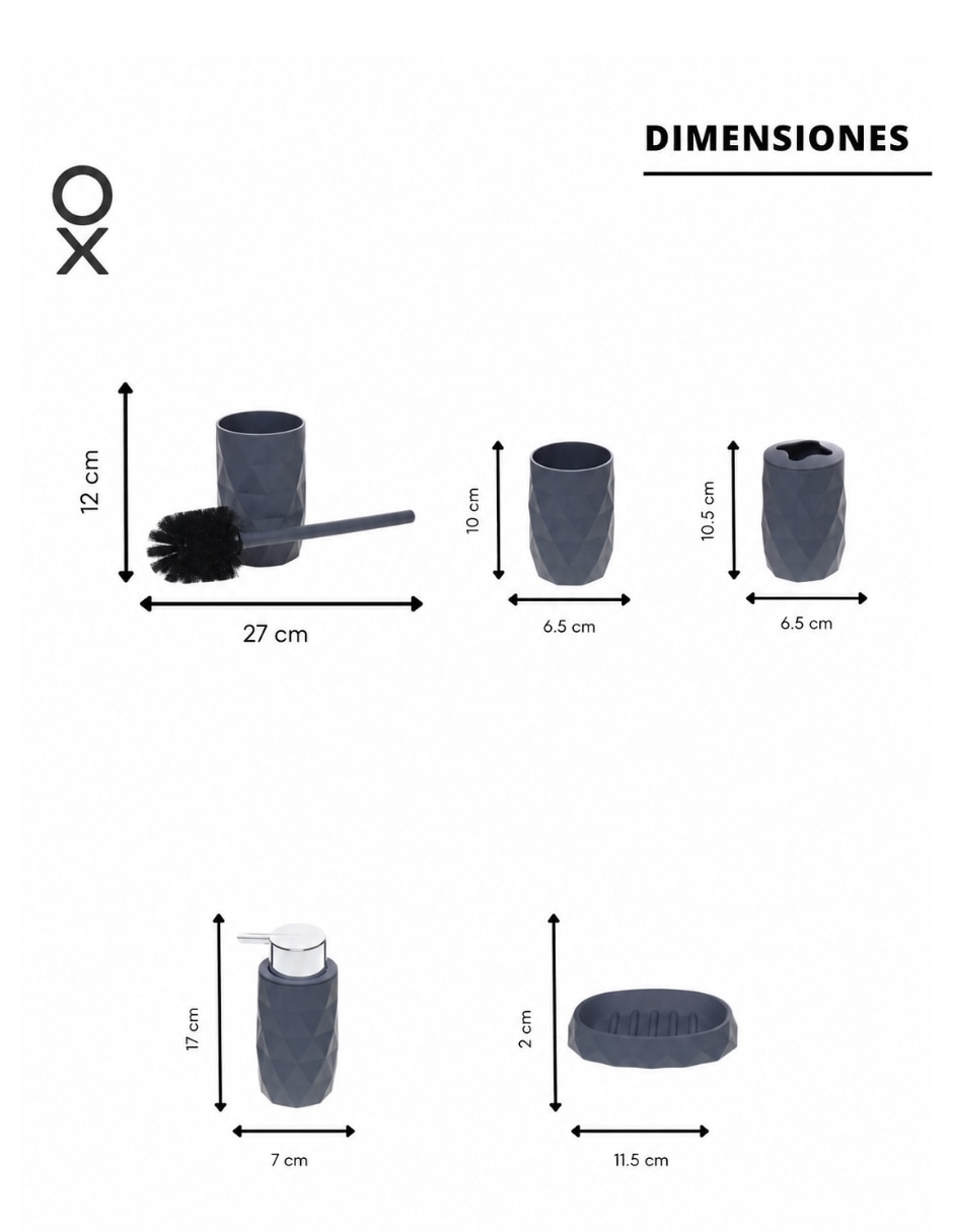Juego de accesorios para baño 5 piezas 5