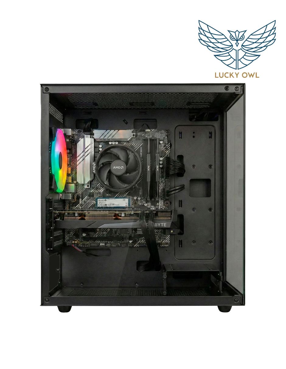 Computadora de escritorio Lucky OWL PC-074 AMD RYZEN 5 Nvidia Geforce RTX 5060 32 GB RAM 1 TB SSD